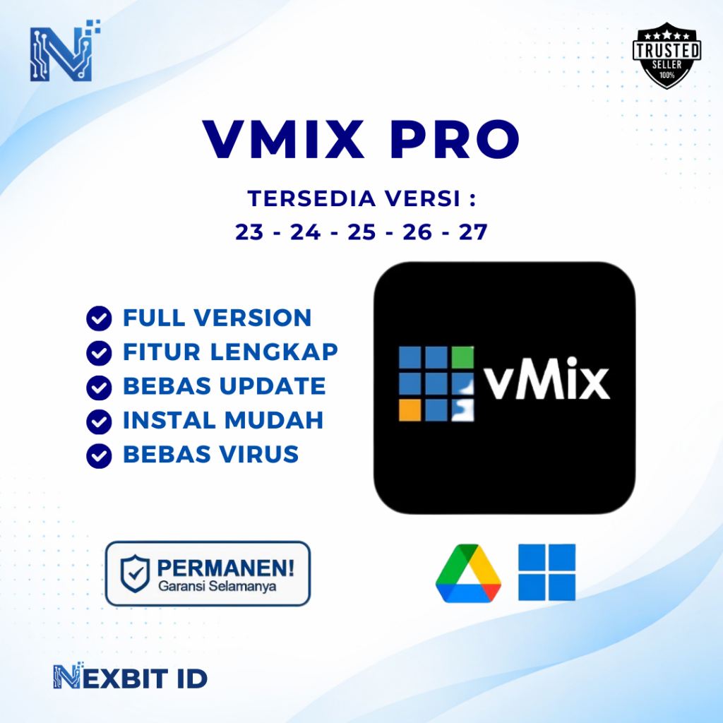 vMix Pro 27 Full Version Original Lifetime Tanpa Trial + Panduan Instalasi Lengkap (WIN)