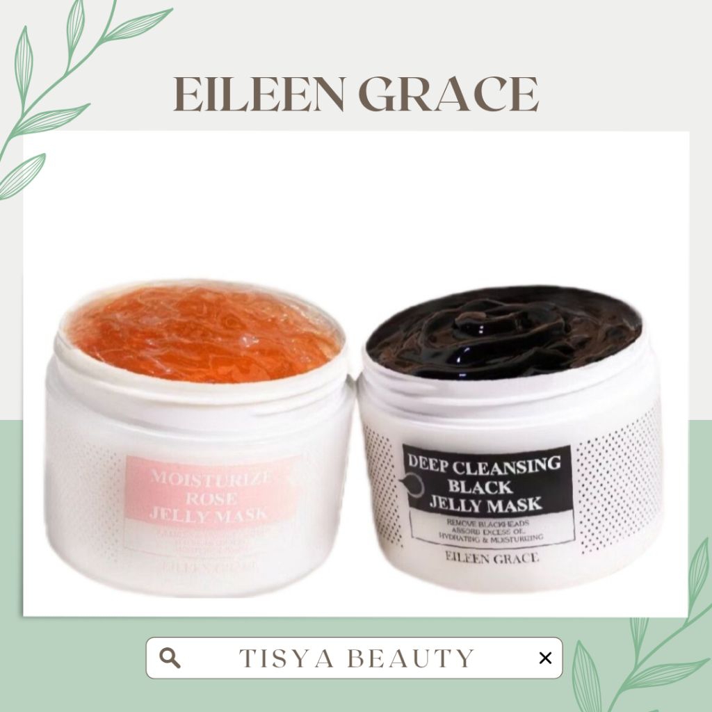 [FREE GIFT PROMO] EILEEN GRACE MOISTURIZE ROSE JELLY MASK & DEEP CLEANSING BLACK JELLY MASK 300ML BP
