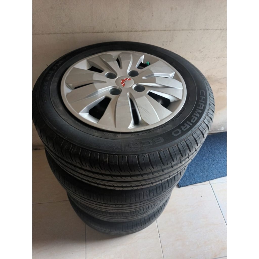 Velg R15 kaleng ori Wuling pcd 4 x114 (4velg+ban)