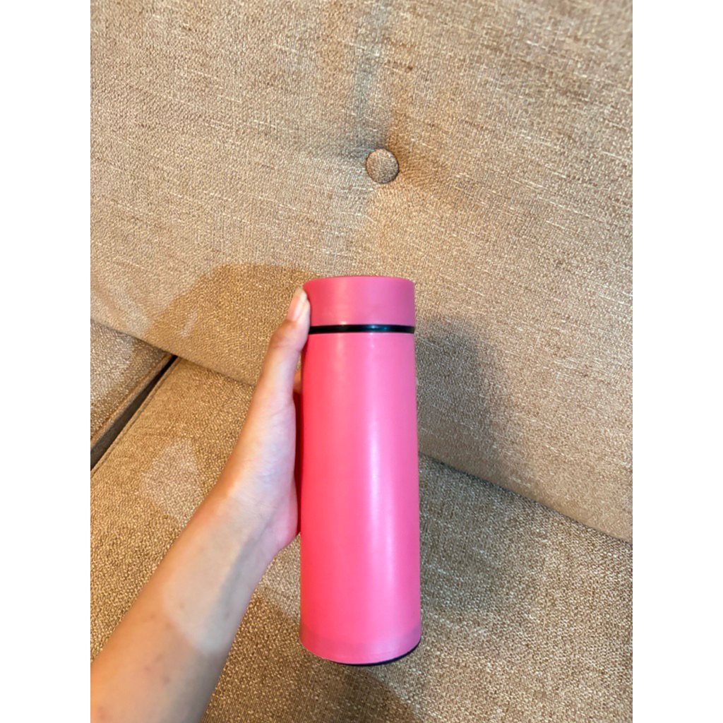 TUMBLER/BOTOL MINUM NICESO WARNA PINK (BELUM PERNAH DIPAKAI)