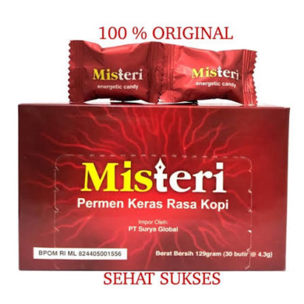 Permen Misteri 30 Pcs - Tingkatkan Energi, Atasi Kelelahan, Permen Kekuatan Pria