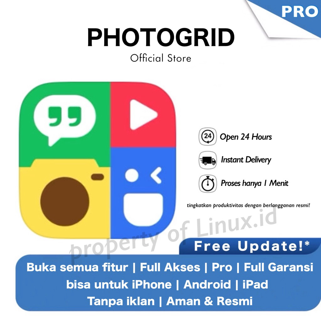 PHOTOGRID PRO - Aplikasi Edit Foto & Kolase Premium Terbaik