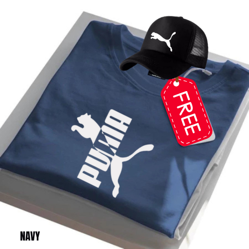 PROMO.. Baju Kaos T-shirt distro premium lengan pendek Motif PUMA Pria & Wanita 100% katun