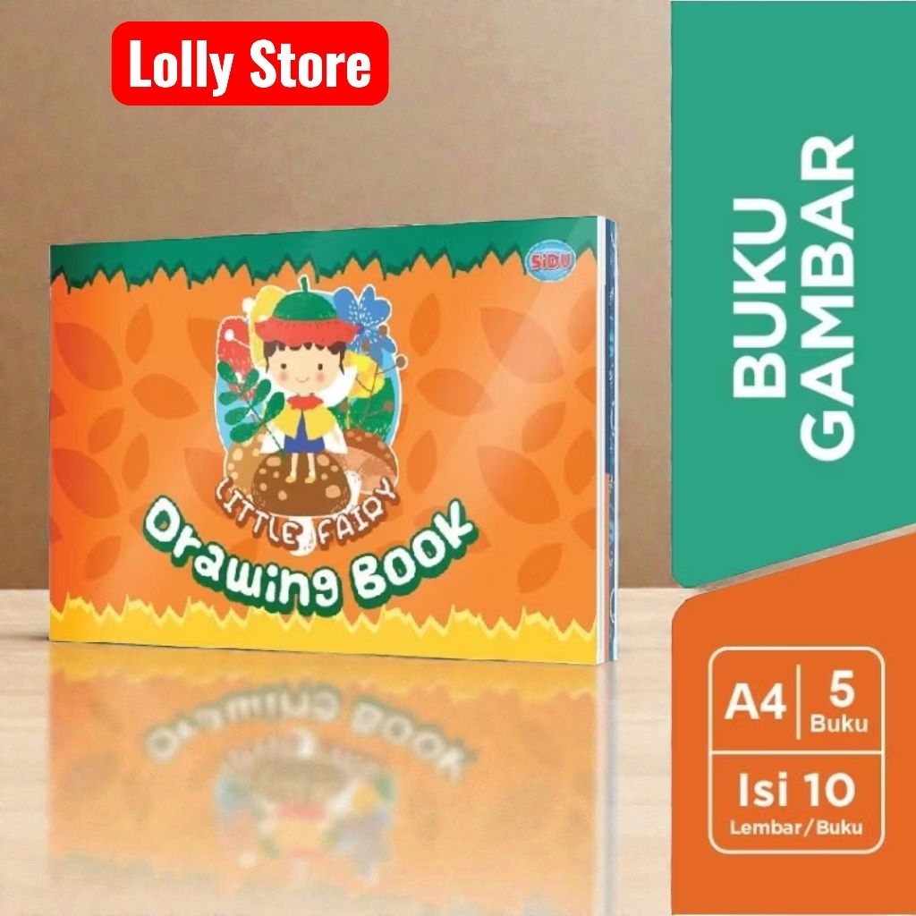 Buku Gambar A4 Sidu1 Pak  Isi 10 Lembar, Kertas Tebal  ECER/PER PAK