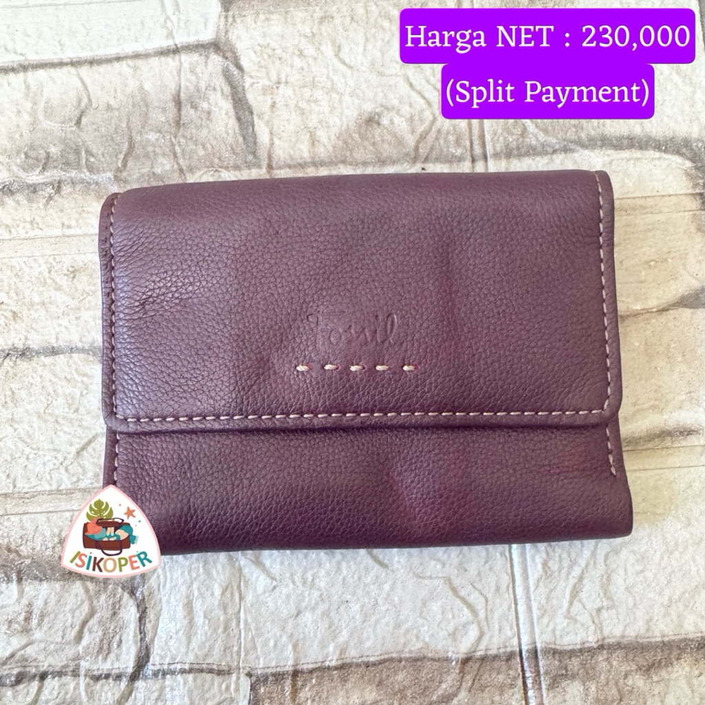 #522 NET-Preloved Fossil Dompet Medium