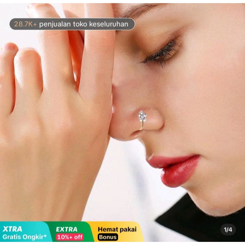 Anting Hidung tanpa tindik