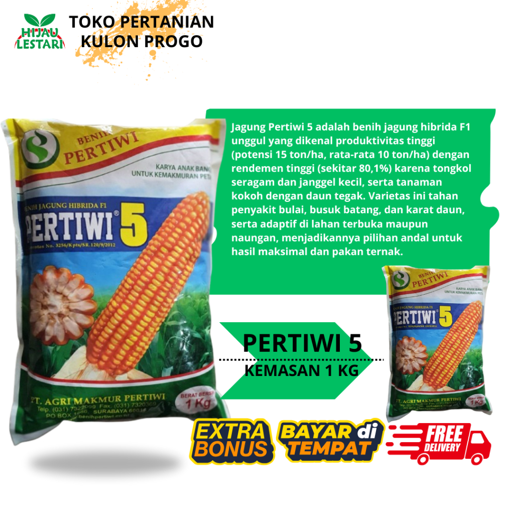 Benih Pertiwi - Benih Jagung Pertiwi 5 (1 Kg) Original