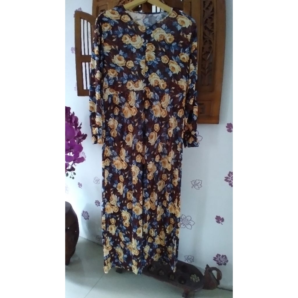 Baju Gamis Wanita ( Size LD 110 / P 140 ) Preloved Second Branded