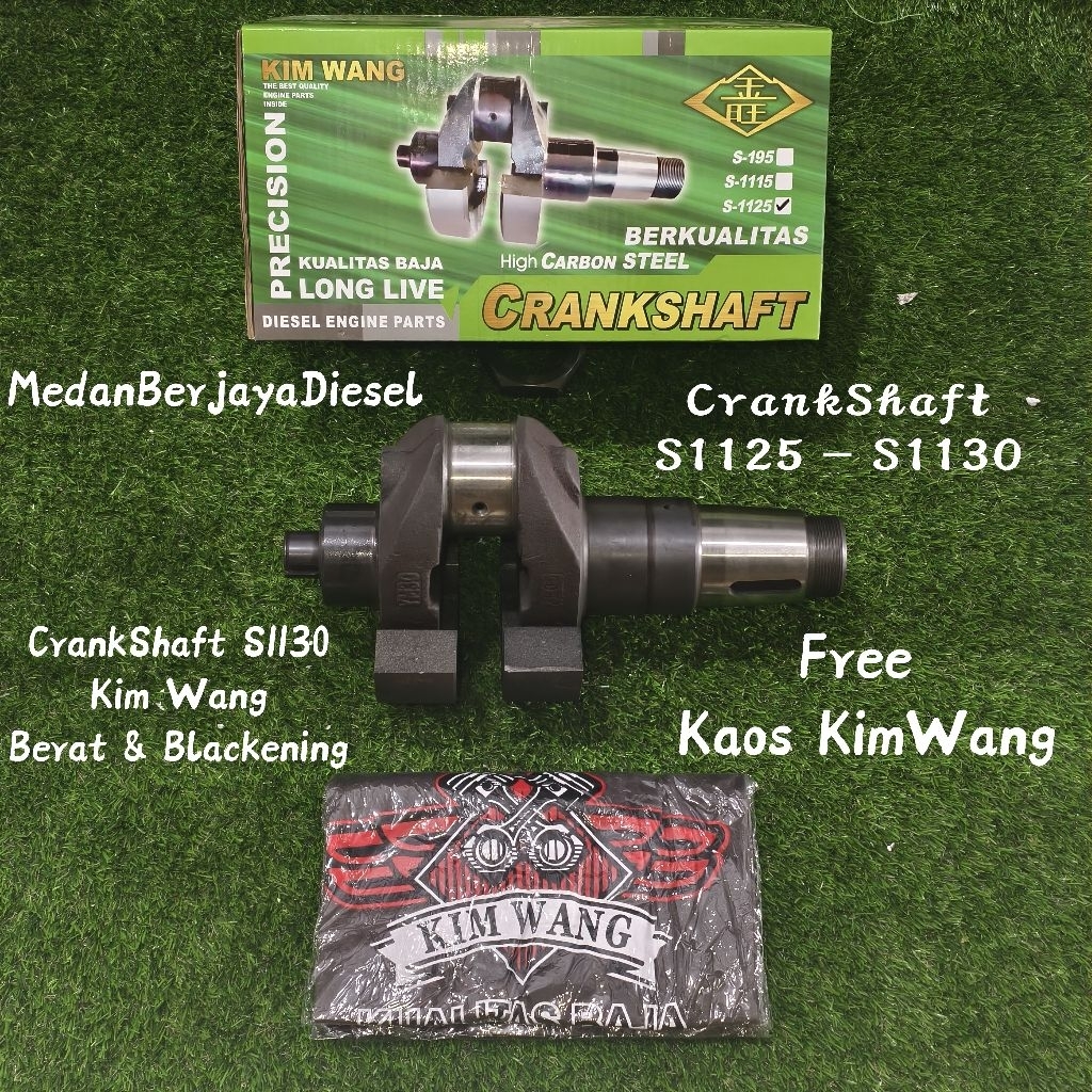 CrankShaft Assy / Kruk As / Kor As Mesin Diesel S1125 S1130 TL1125 TL1130 KimWang 28pk 30pk Kualitas