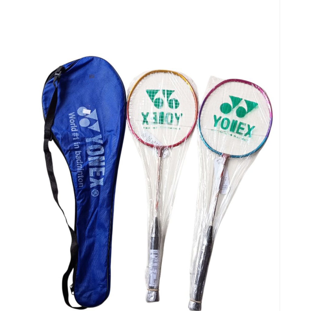 RAKET BADMINTON SET YONEX/ RAKET BULU TANGKIS YONEX ISI 2