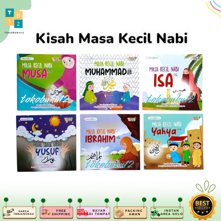 Paket isi 6 Buku Masa Kecil Nabi_Lingkar Media