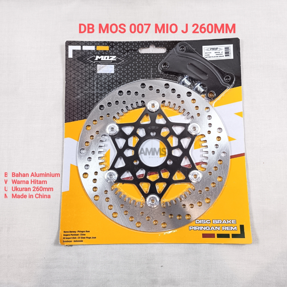 DISC BRAKE/PIRINGAN MOS 007 MOTOR MIO J 260MM WARNA HITAM
