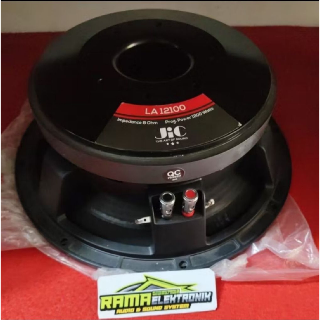Speaker Subwoofer JIC LA12100 12 Inch 1200W Rangka Aluminium