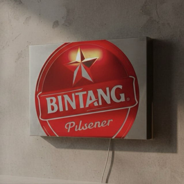 Reklame Neon Box Bintang Pilsener Lawas
