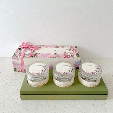 5 Pcs Box Kue Kering Kotak Hampres Souvenir Edisi Eid Mubarak Sekat 3