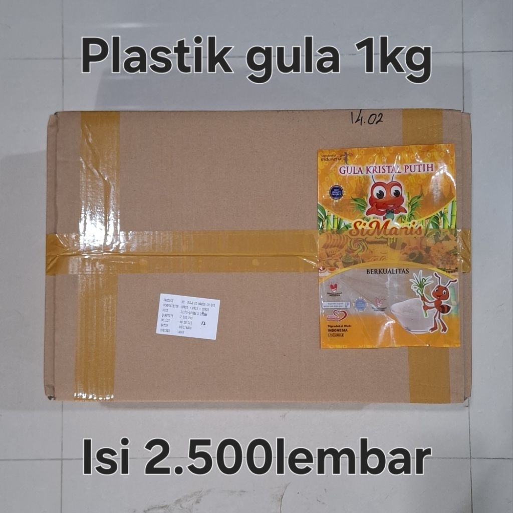 1dus plastik gula simanis 1kg