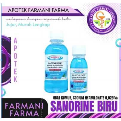 SANORINE BIRU 0,025%/80 ML/200 ML/ OBAT KUMUR/CEGAH SARIAWAN/PLAK GIGI