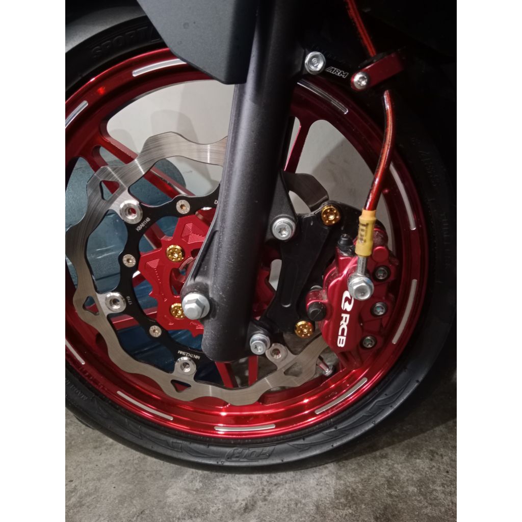 Breket Disc 260MM/Bracket Kaliper Caliper Tokico Nissin Adaptor Piringan Disc 260 MM Motor Vario/Var