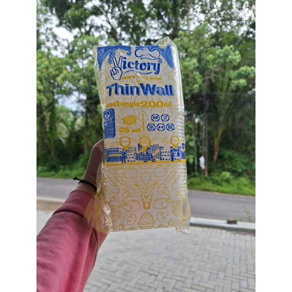 Thinwall kotak kecil dan besar / tempat deesert /thinwall victory kotak