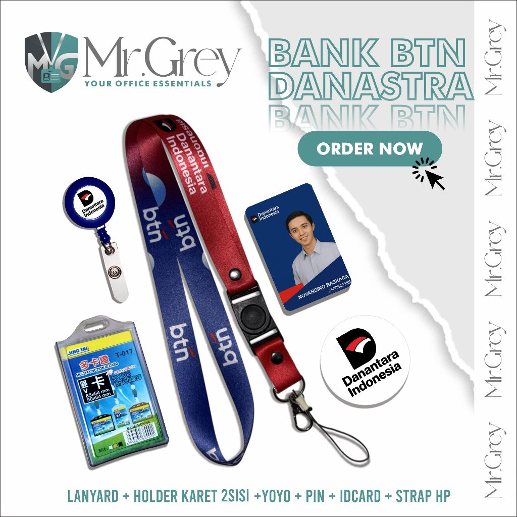 Lanyard BTN DANANTARA / Tali idcard BTN DANANTARA [READY STOCK] Termurah