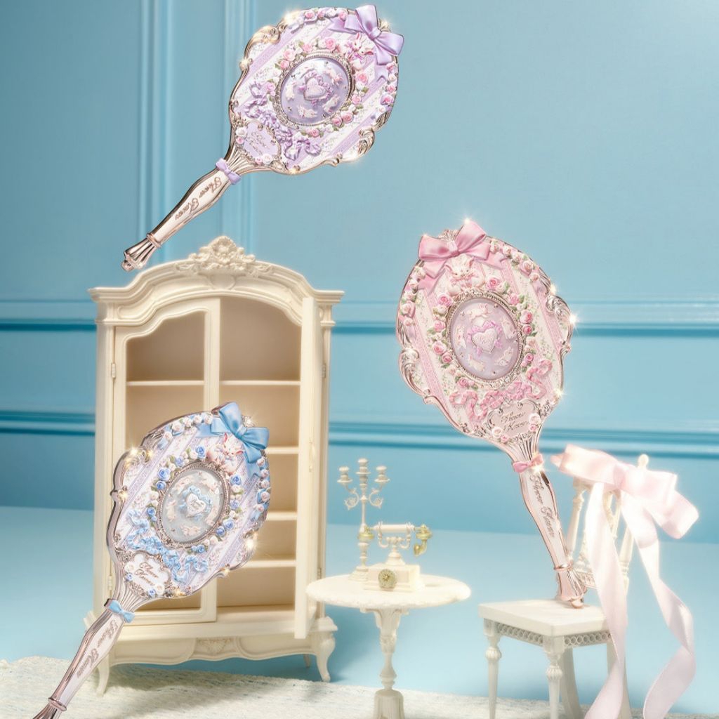 Flower Knows Bunny Garden Series Hand Mirror