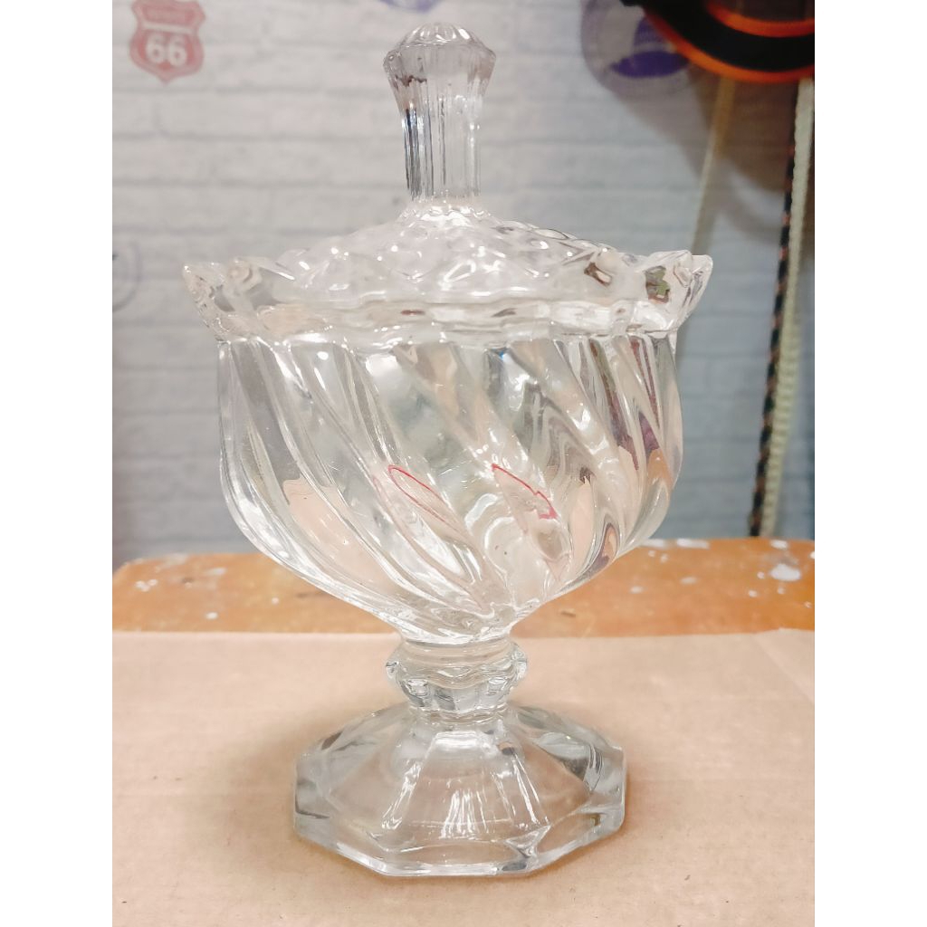 Capodimonte toples kaca tempat permen kue kering