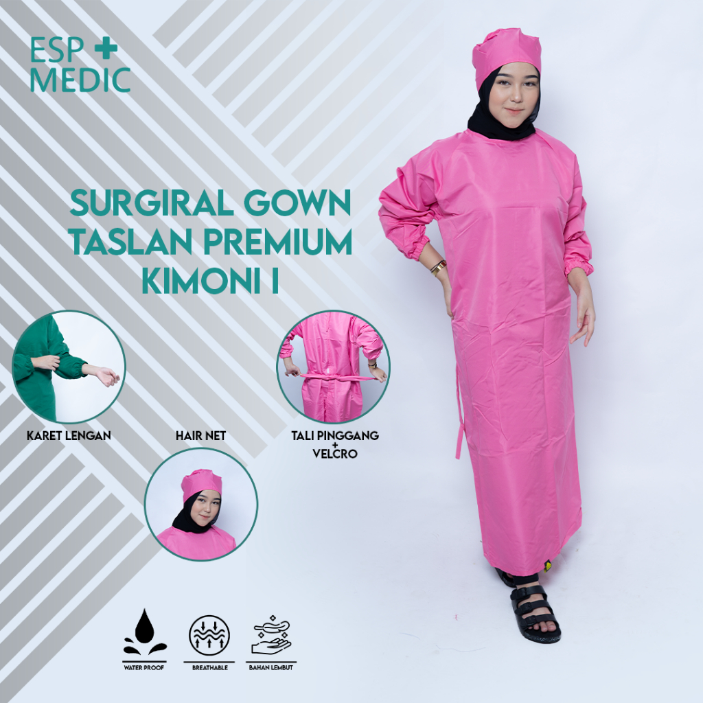 ESP MEDIC - APD GOWN SURGICAL GOWN TASLAN PREMIUM BAJU BEDAH BAJU OPERASI GOWN TASLAN WATERPROOF GOU