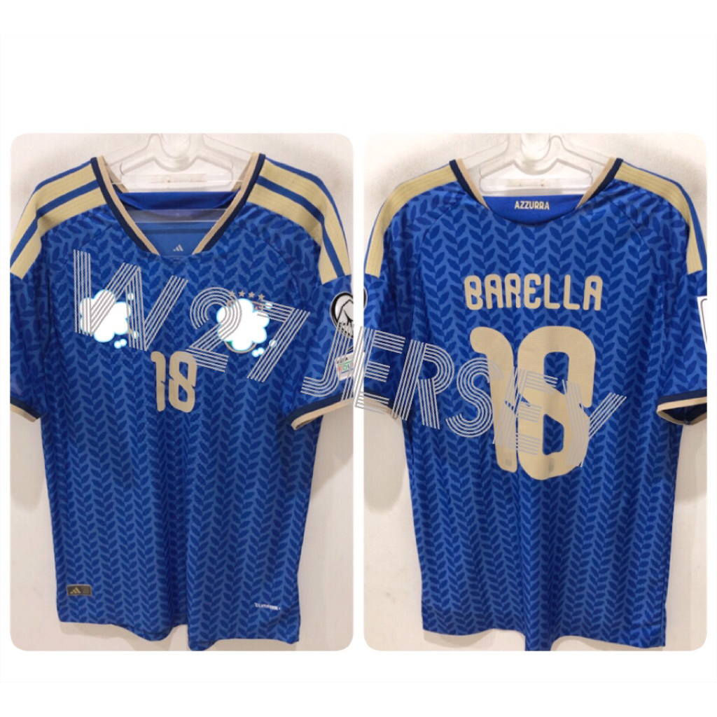 JERSEY PLAYER ISSUE - ITALY HOME 2026 name player Barella + Patch