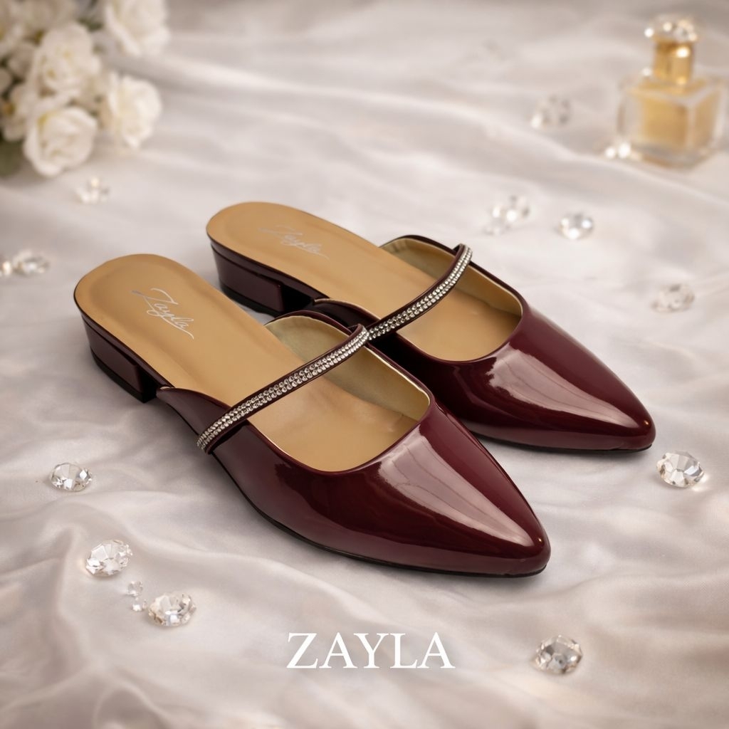 Zayla Anbar Sandal Heels Wanita Hak 3 cm