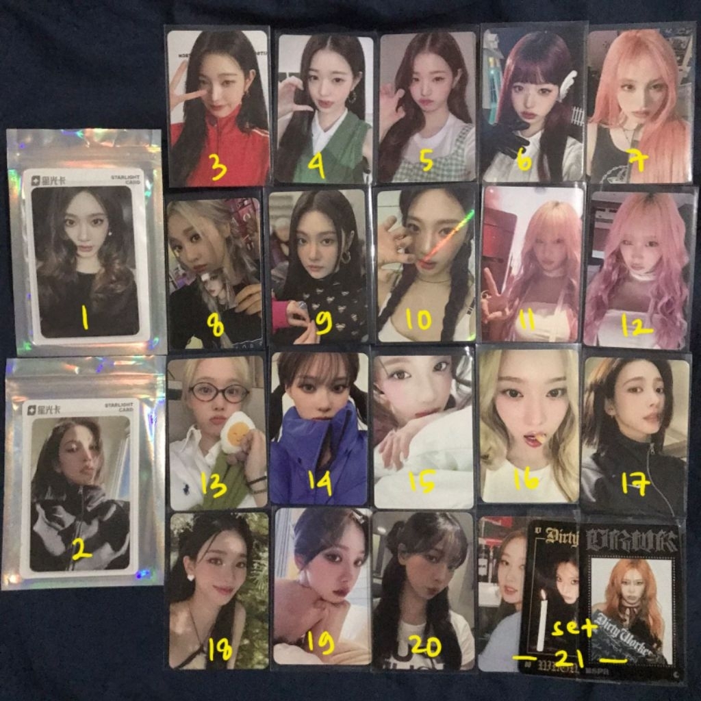[READY] PHOTOCARD AESPA IVE WONYOUNG LIZ KARINA GISELLE WINTER NINGNING PC DIRTY WORK TC TRADING CAR