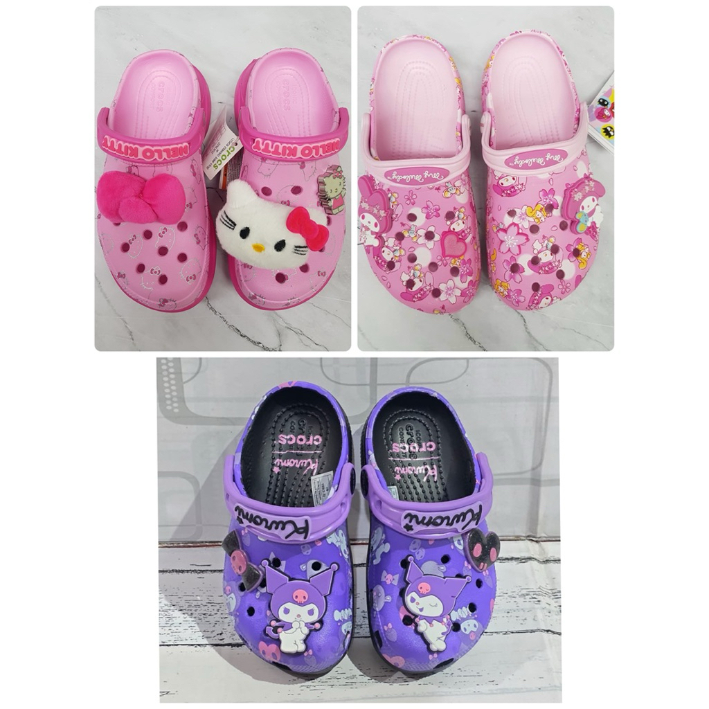 Sandal Anak Wanita Cewek Dewasa Crocs My Melody Sanrio Murah Lucu