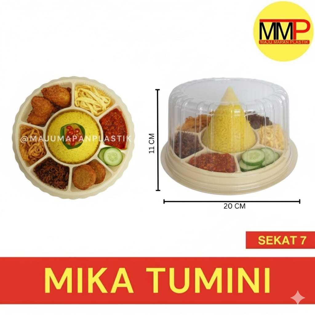 Mika Tumini Bulat CT 20 Sekat / Mika Tumpeng Mini Sekat 7
