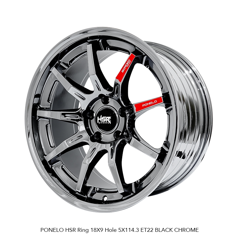 Paketan Ban Dan Velg Racing Hsr Ponelo Ring 18 Ban 235 50 R18 Buat Mobil Rush/Terios