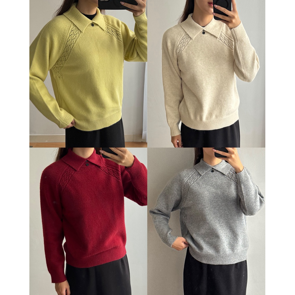 Hyeri Knit Top [Wool Blend]