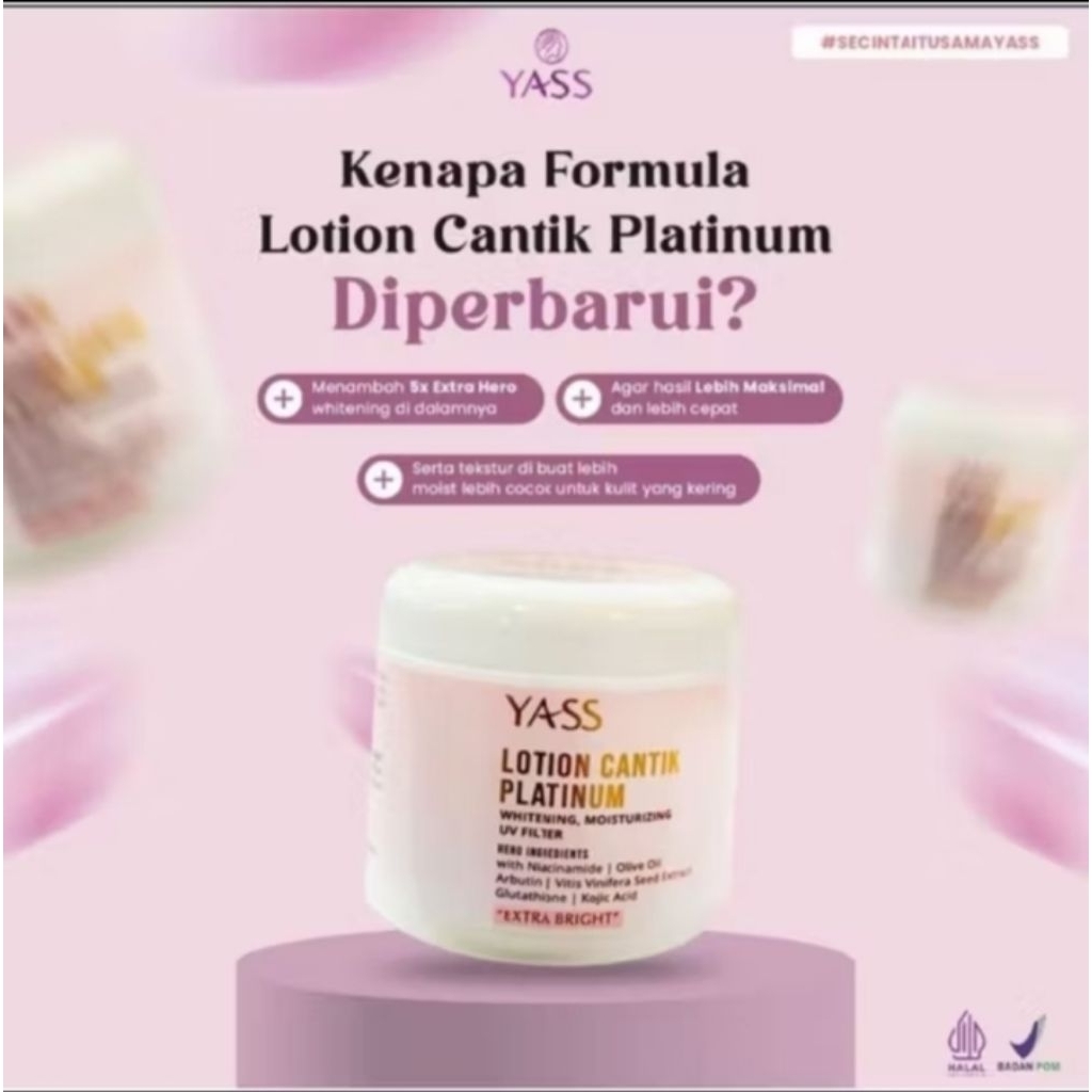 Yass lotion cantik platinum ORI / HB yass