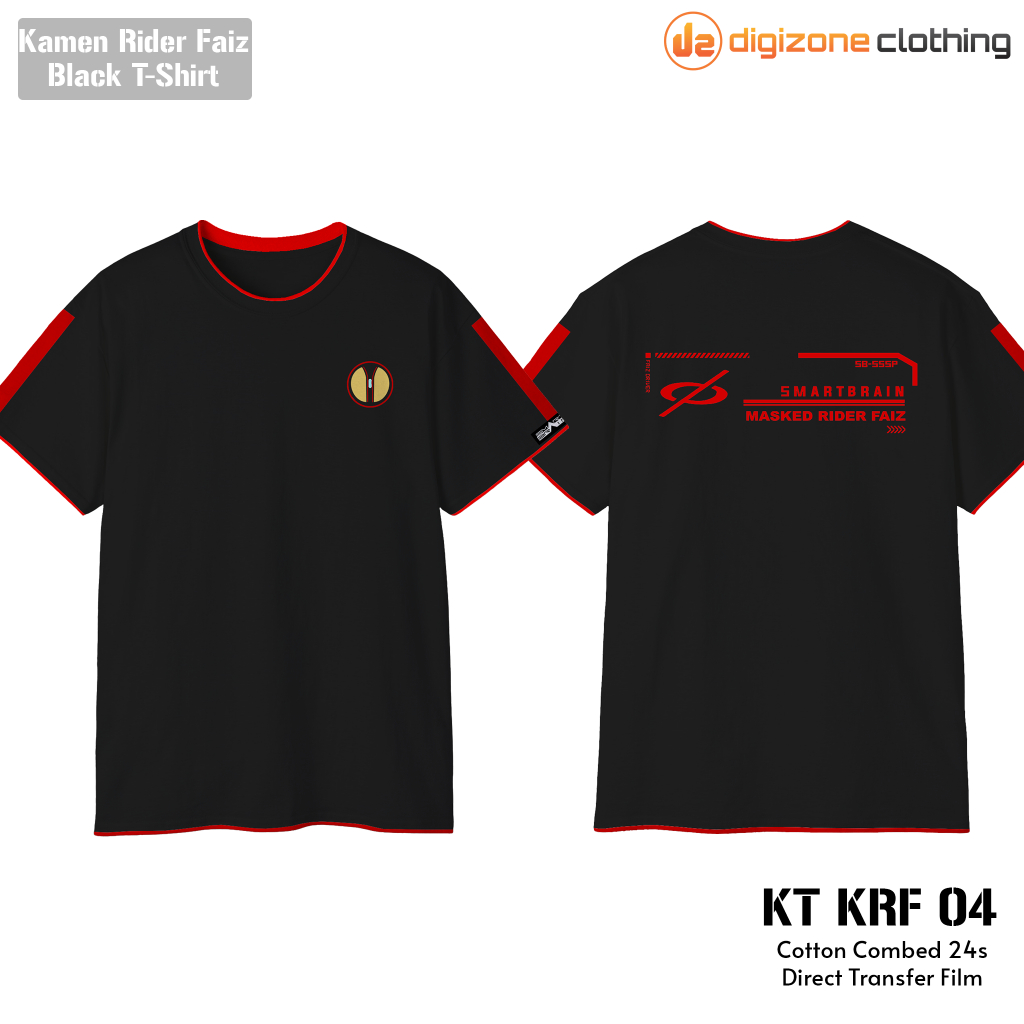 Kaos Kamen Rider Faiz Hitam KT KRF 04