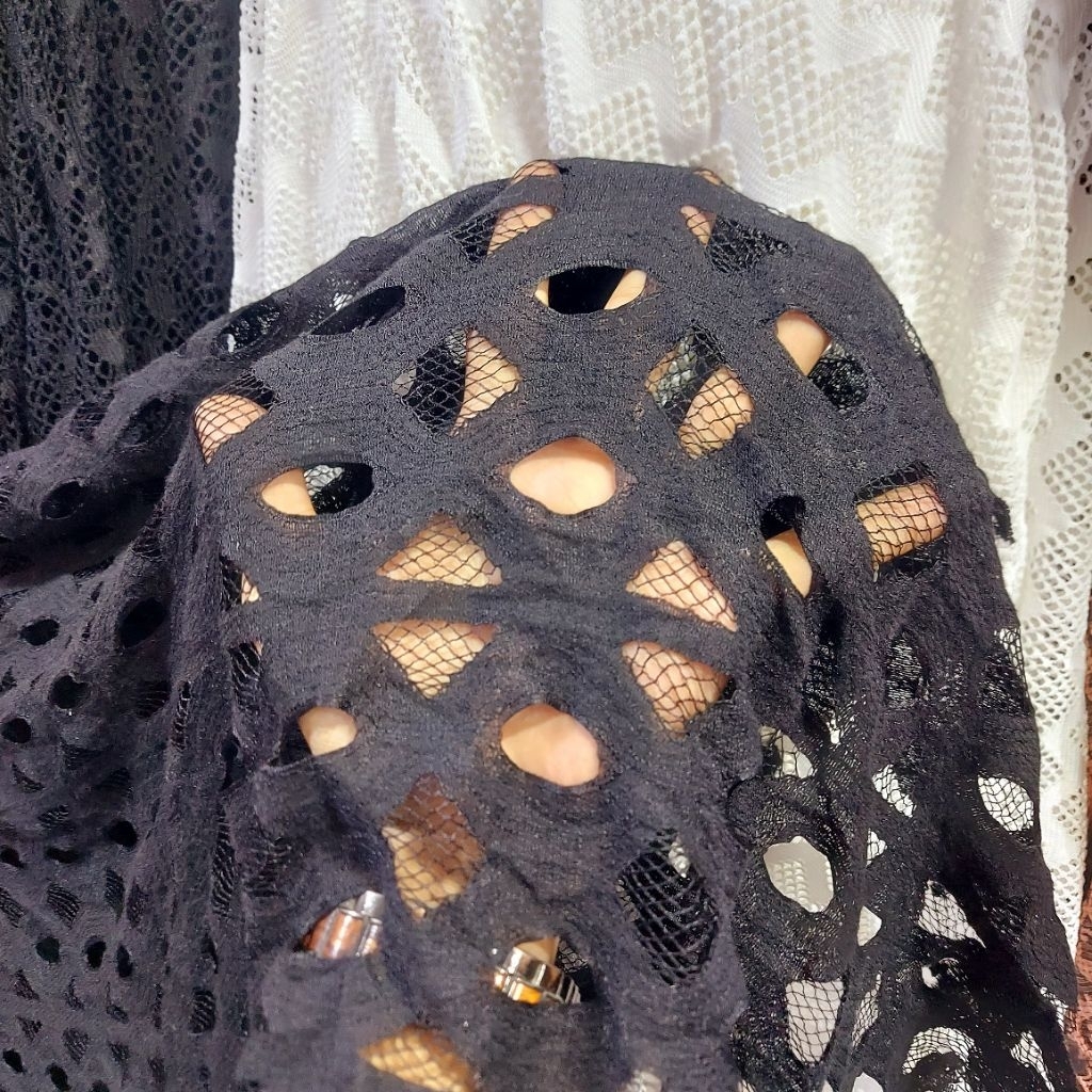 kain brokat premium  - kain brokat luxury  - kain brokat katun - kain brokat butik ( hitam) dr