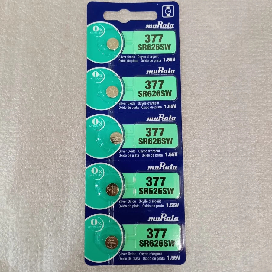 Baterai Jam Tangan murata 377 sr626sw SR 626 SW