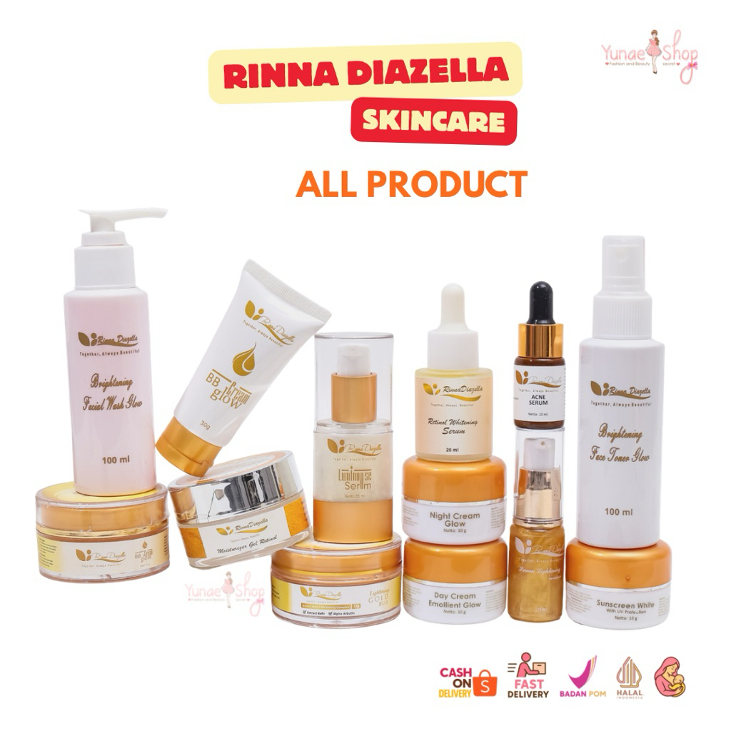 (ECER) RD CREAM RINNA DIAZELLA SKINCARE BRIGHTENING BPOM