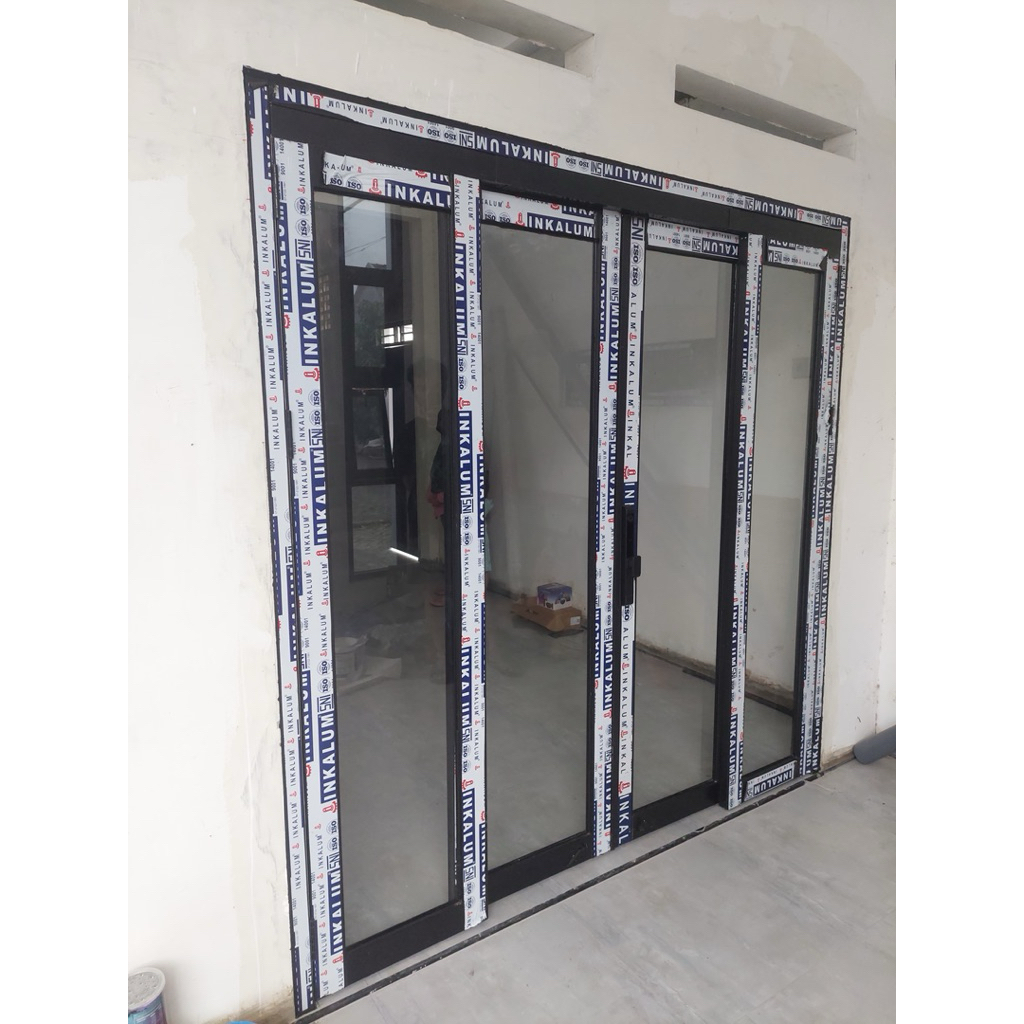 accessories pintu sliding swing aluminium set