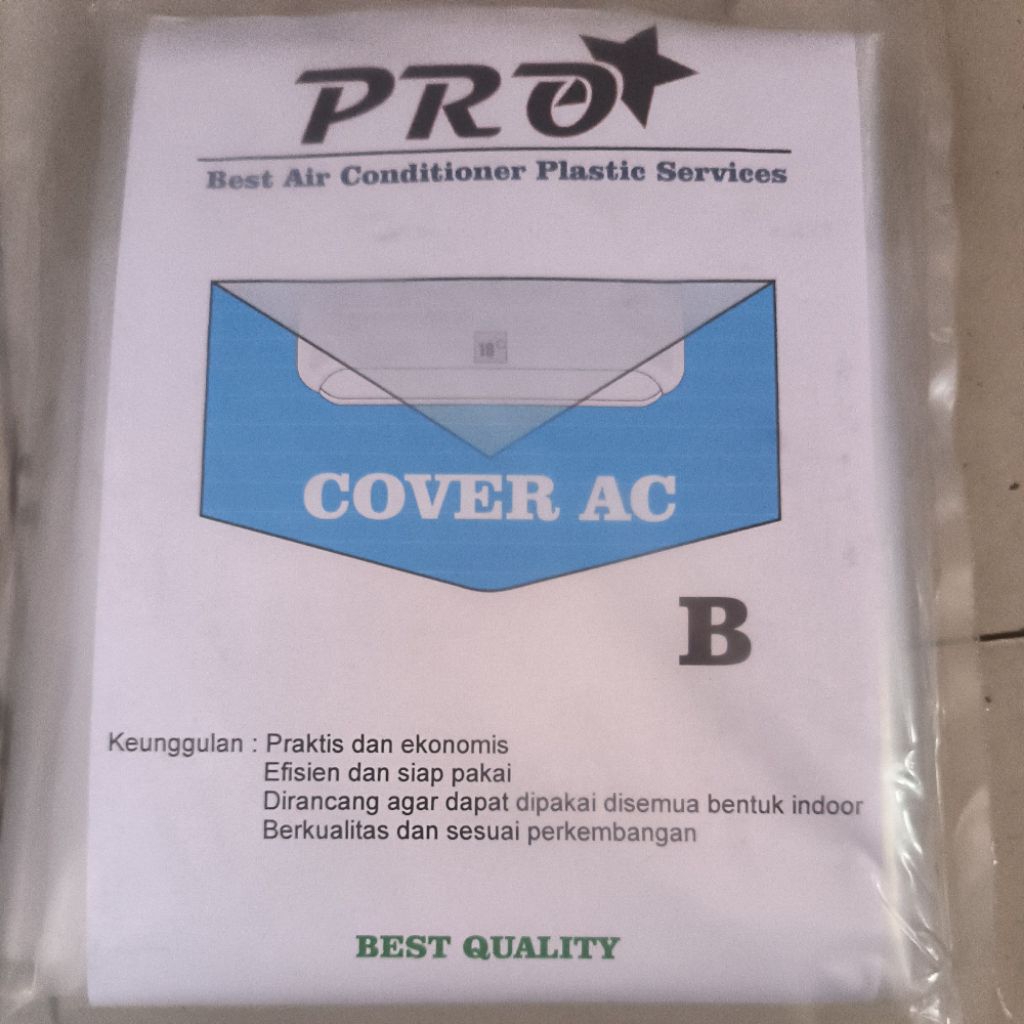 Plastik cuci AC ukuran 1/2 pk - 2 pk. Bahan tebal