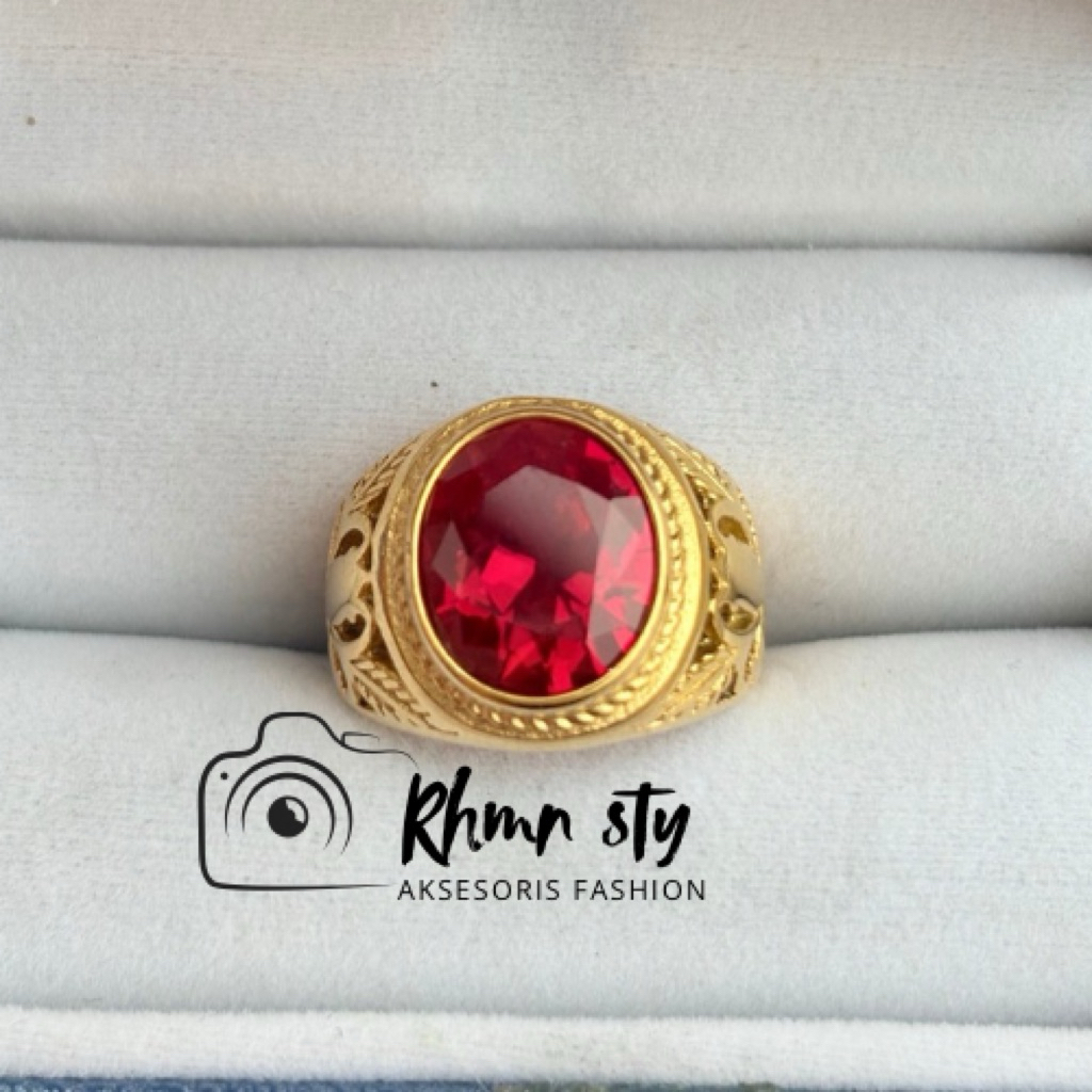 cincin Batu merah siam Bangkok cutting