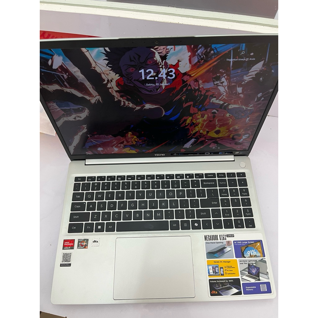 laptop tecno k16s second