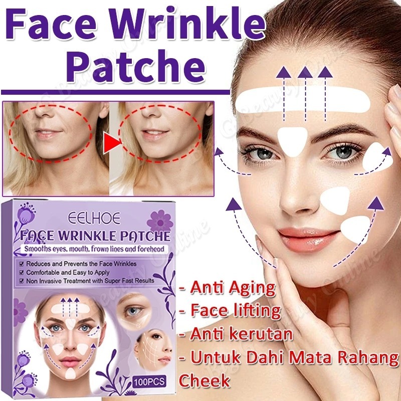EELHOE Face Wrinkle Patche Thin Face Stickers Invisible V-shape Facial Line Wrinkle Sagging Lift Up 
