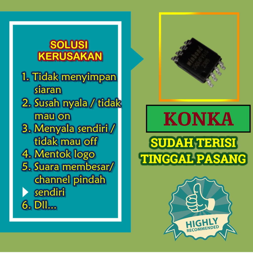 Firmware Konka 50AS811 IC memory bios