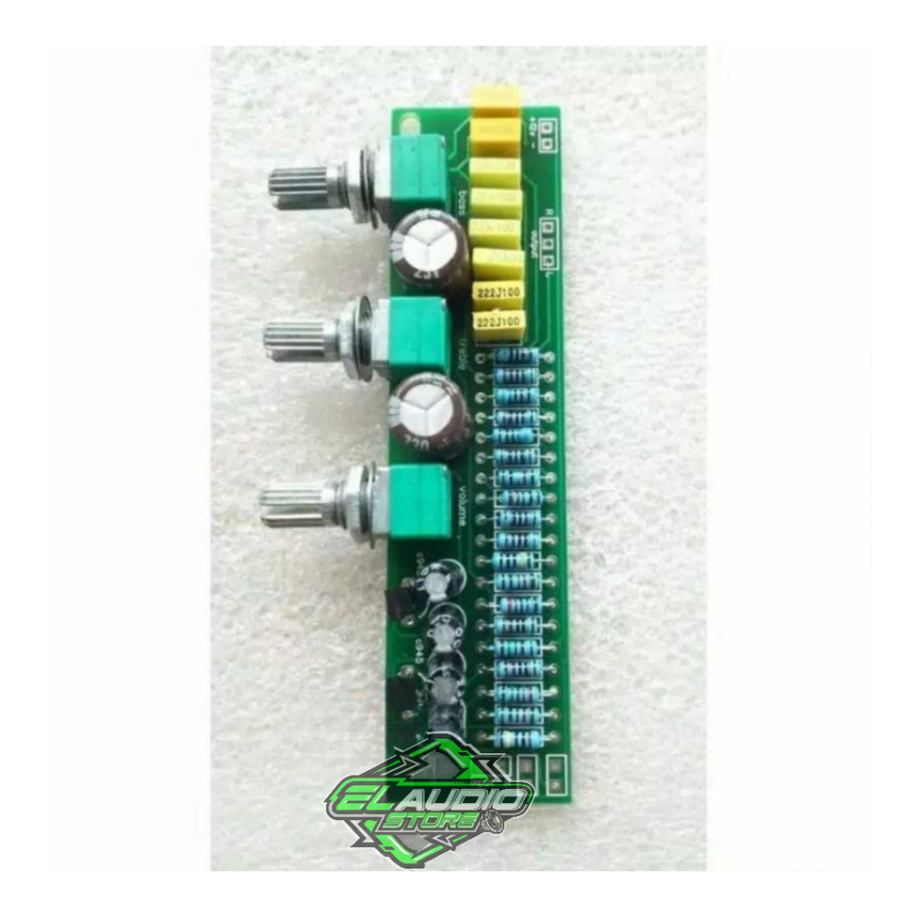 Kit Modul Stereo Tone control 2 Transistor (tanpa midel)
