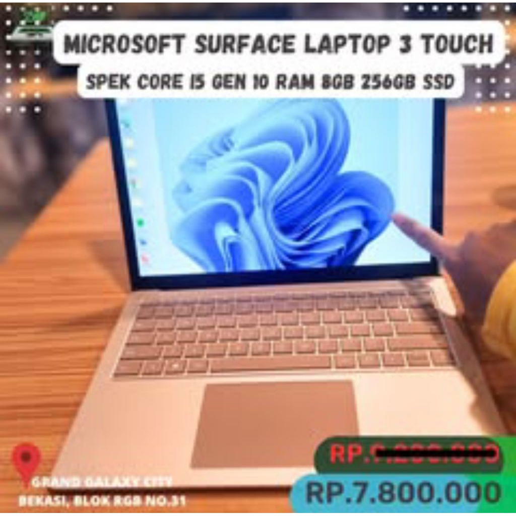 Laptop Microsoft Surface Laptop 3 i5 gen 10 ram 8gb ssd 256gb