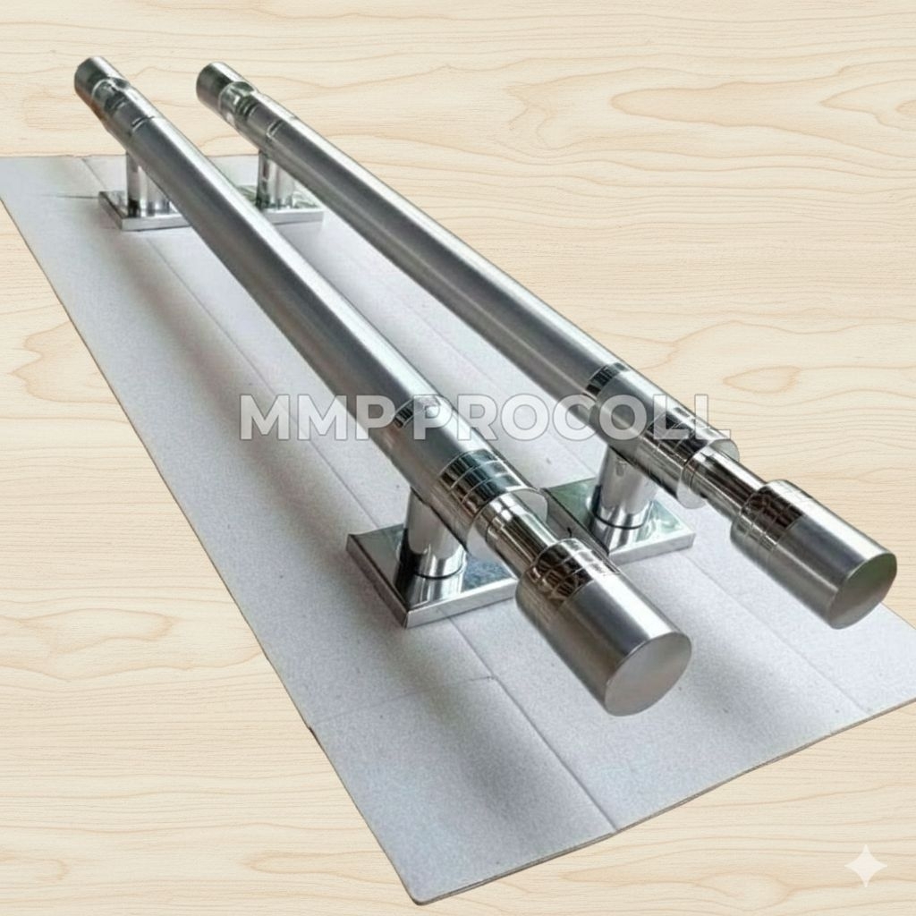 Gagang hedel stenlis pintu 2 minimalis model Barbel modern