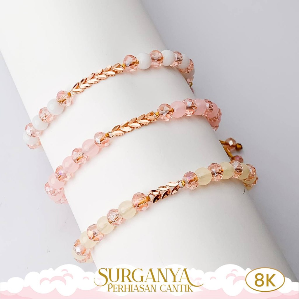 Liontin Daun Charm Gelang Candy Emas Kadar 8K Macan Gold