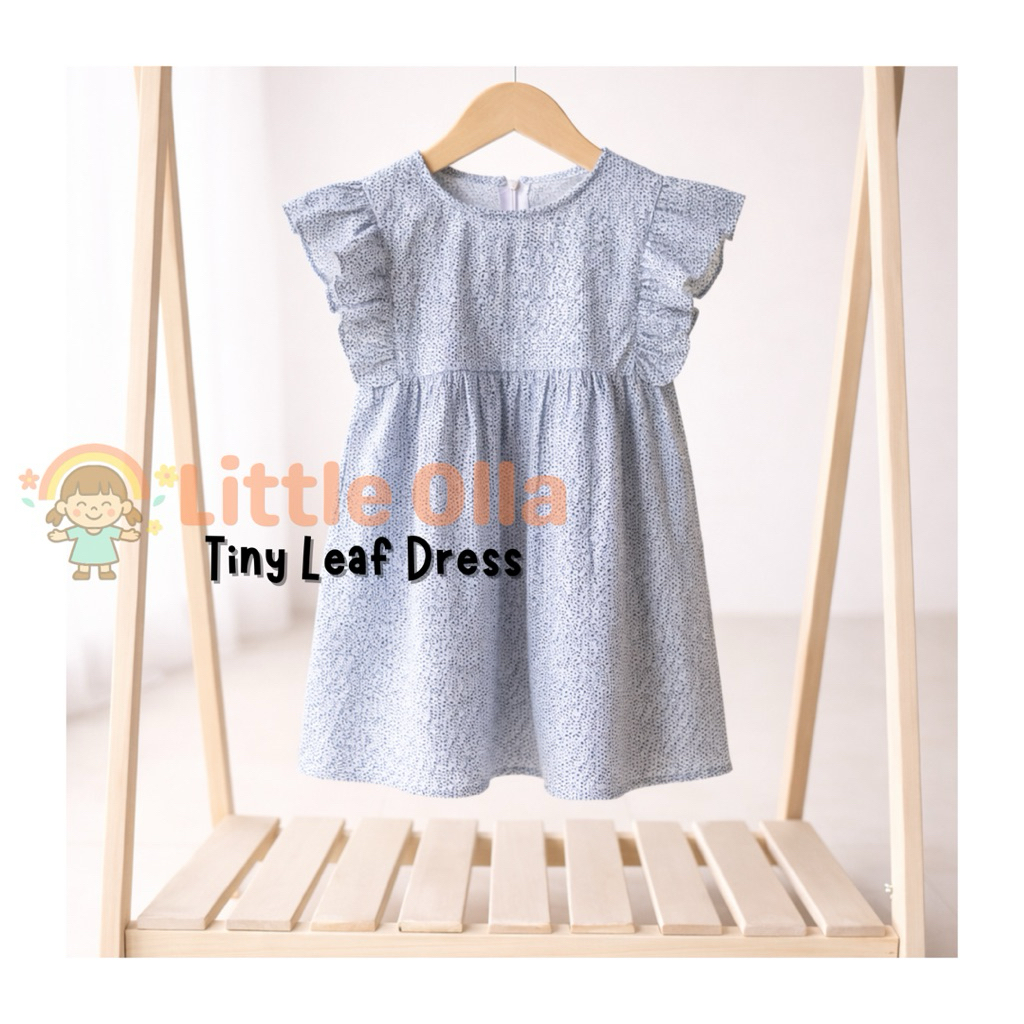 Tiny Leaf Dress by Little Olla Kids Wear